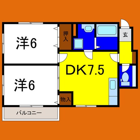 プチメゾンサンフラワーの物件間取画像